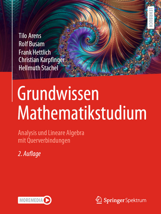 Grundwissen Mathematikstudium - Tilo Arens; Rolf Busam; Frank Hettlich; Christian Karpfinger …
