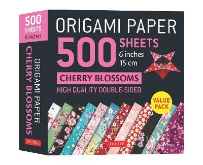 Origami Paper 500 sheets Cherry Blossoms 6 inch (15 cm) - Tuttle Publishing