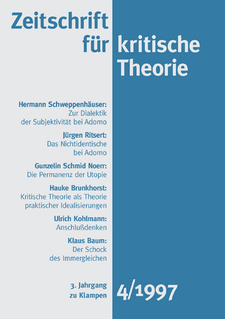 Zeitschrift für kritische Theorie / Zeitschrift für kritische Theorie, Heft 4