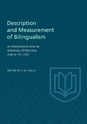 Description and Measurement of Bilingualism - 
