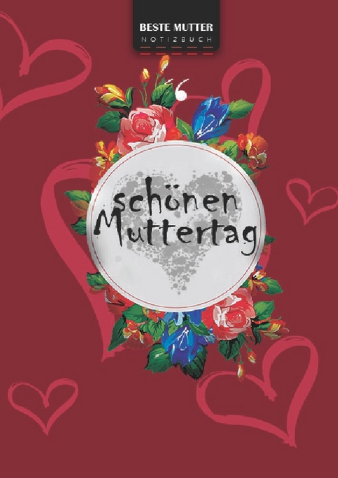 Gl&uuml;cklicher Muttertag, beste Mutter Schreiben Sie in Notizbuch, 180 Seiten, breite gepunktete gepunktete Linien, Ringbindung (Buch 1) - Bespoke Books