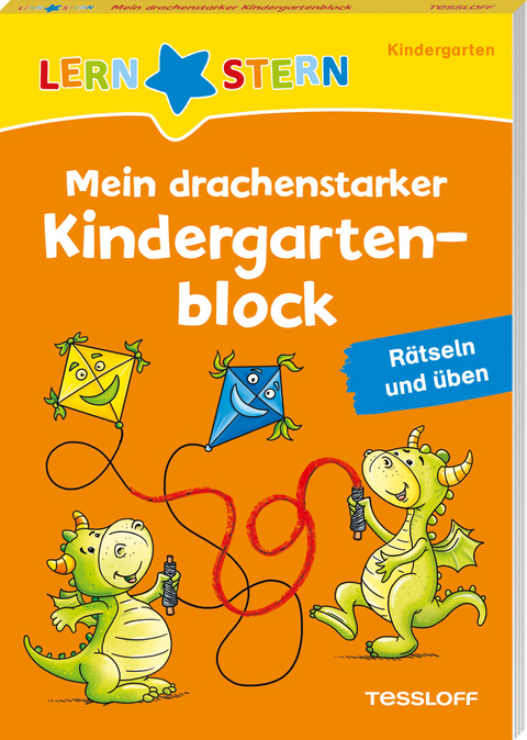 LERNSTERN. Mein drachenstarker Kindergartenblock. R&auml;tseln und &uuml;ben - Julia Meyer