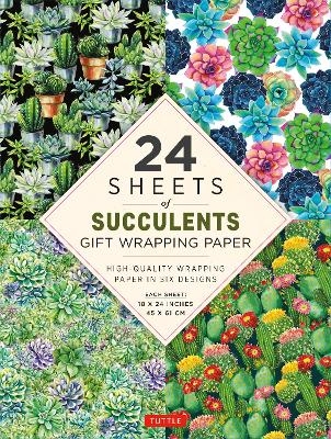 Succulents Gift Wrapping Paper - 24 sheets - 