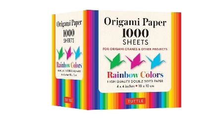 Origami Paper Rainbow Colors 1,000 sheets 4" (10 cm) - 