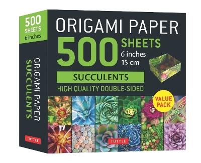 Origami Paper 500 sheets Succulents 6" (15 cm) - 