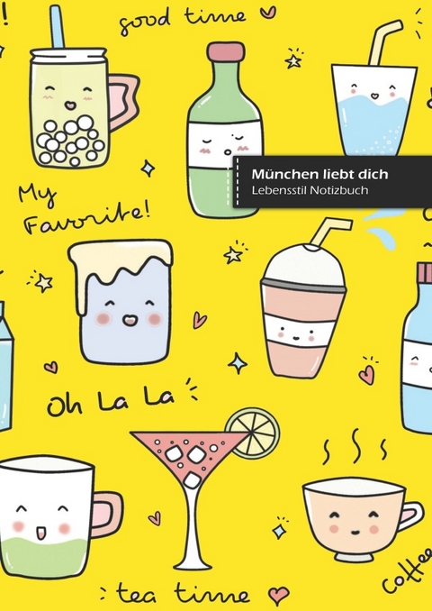 M&uuml;nchen liebt dich, schreibe in Notizbuch, 180 Seiten, breitere gepunktete Linien, Ringbindung (Buch 1) - Bespoke Books