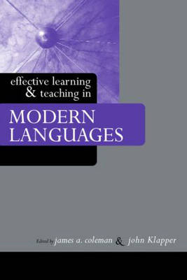Effective Learning and Teaching in Modern Languages - 
