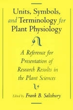 Units, Symbols, and Terminology for Plant Physiology -  Frank B. Salisbury