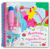 Ausmalen mit dem magischen Pinsel. Einh&ouml;rner