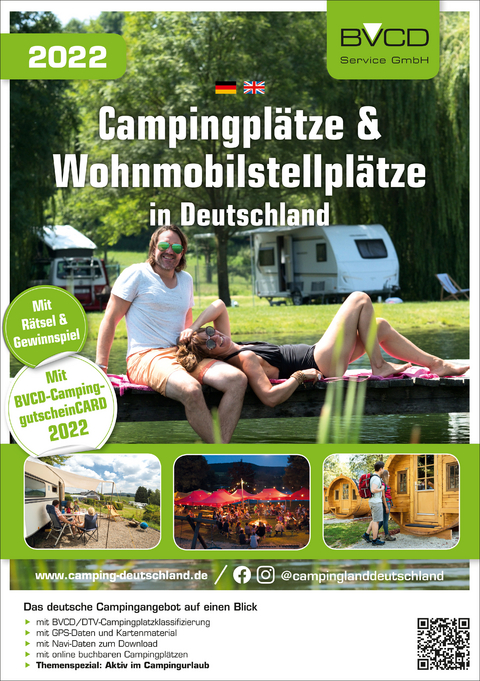 Campingpl&auml;tze & Wohnmobilstellpl&auml;tze in Deutschland 2022