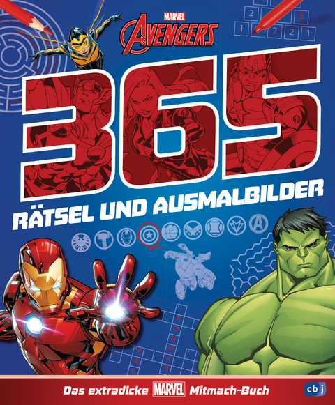 MARVEL Avengers 365 R&auml;tsel und Ausmalbilder - Das extradicke MARVEL-Mitmach-Buch