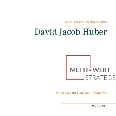 Mehrwert Strategie - David Jacob Huber