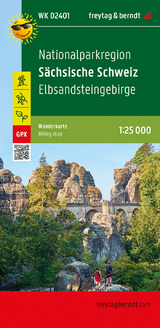 Nationalparkregion S&auml;chsische Schweiz, Wanderkarte 1:25.000, freytag & berndt, WK D2401