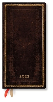 2022 Black Moroccan, Slim, (Week at a Time) Diary