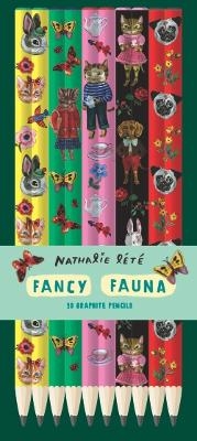 Fancy Fauna: 10 Graphite Pencils - 