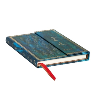 Verne, Twenty Thousand Leagues (Embellished Manuscripts Collection) Midi Horizontal 12-month Dayplanner 2022 (Wrap Closure)