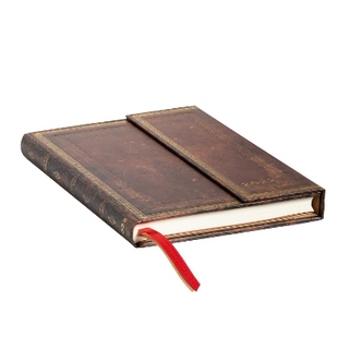 Sierra (Old Leather Collection) Midi Horizontal 12-month Dayplanner 2022 (Wrap Closure)