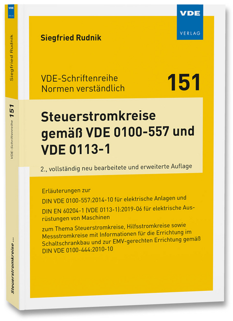 Steuerstromkreise gem&auml;&szlig; VDE 0100-557 und VDE 0113-1 - Siegfried Rudnik