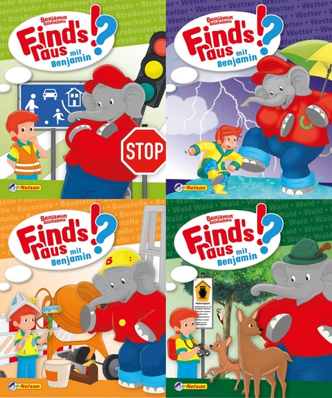 Nelson Mini-B&uuml;cher: Benjamin Bl&uuml;mchen Find's raus 1-4 (Einzel/WWS) - 