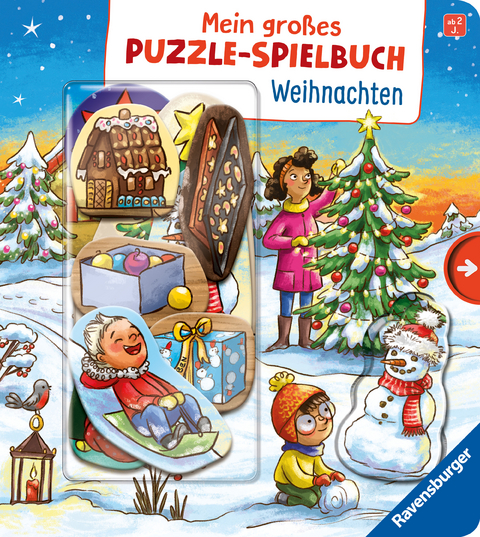 Mein gro&szlig;es Puzzle-Spielbuch - Weihnachten -  Bookella