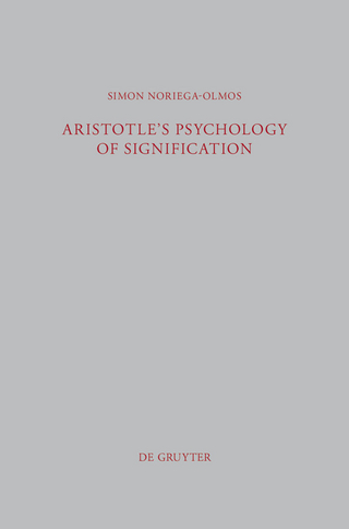 Aristotle's Psychology of Signification