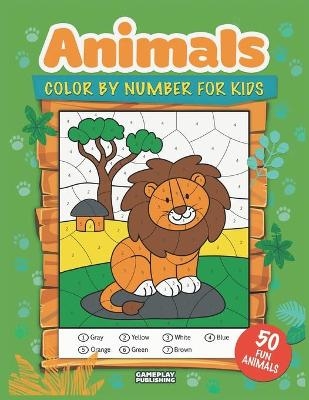 Animals Color By Number For Kids