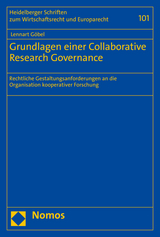 Grundlagen einer Collaborative Research Governance - Lennart G&ouml;bel