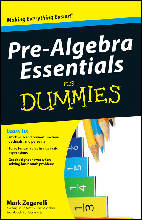 Pre-Algebra Essentials For Dummies - Mark Zegarelli