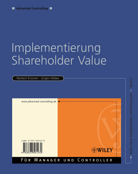 Implementierung Shareholder Value - J&uuml;rgen Weber, Norbert Knorren