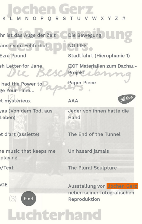 Die Beschreibung des Papiers - Jochen Gerz