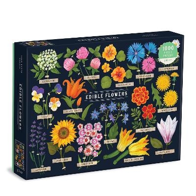 Edible Flowers 1000 Piece Puzzle -  Galison