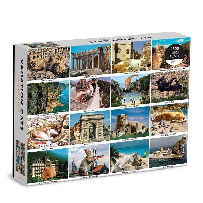 Vacation Cats 1500 Piece Puzzle -  Galison