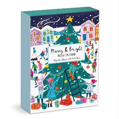 Louise Cunningham Merry and Bright 12 Days of Christmas Advent Puzzle Calendar - 