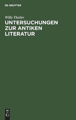 Untersuchungen zur antiken Literatur