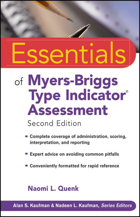Essentials of Myers-Briggs Type Indicator Assessment - Naomi L. Quenk