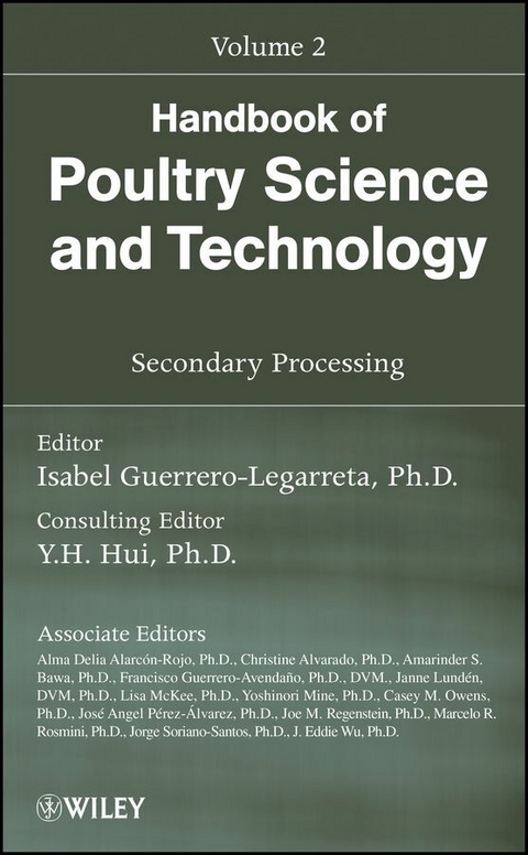 Handbook of Poultry Science and Technology, Volume 2, Secondary Processing - 