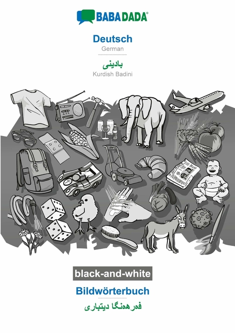 BABADADA black-and-white Deutsch - Kurdish Bildw&ouml;rterbuch -  Babadada GmbH