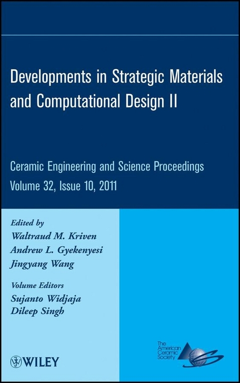 Developments in Strategic Materials and Computational Design II, Volume 32, Issue 10 - 