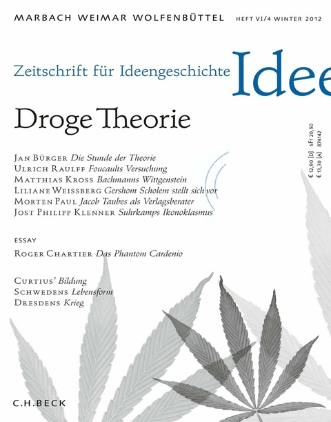 Zeitschrift f&uuml;r Ideengeschichte Heft VI/4 Winter 2012 - 