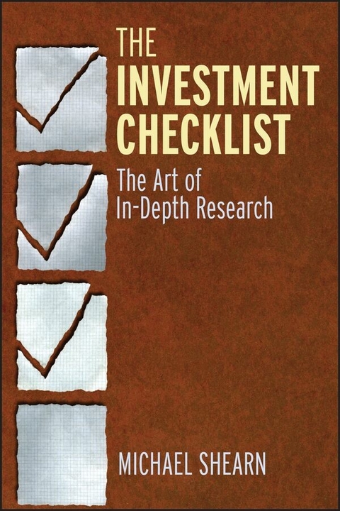 The Investment Checklist - Michael Shearn