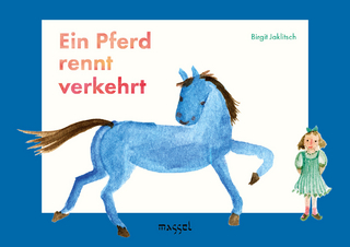 Ein Pferd rennt verkehrt