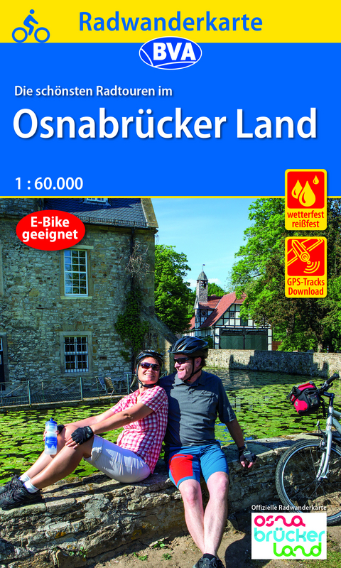 Radwanderkarte BVA Radwandern im Osnabr&uuml;cker Land 1:60.000, rei&szlig;- und wetterfest, GPS-Tracks Download