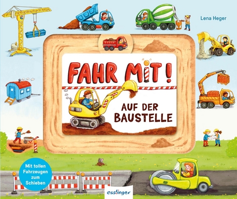 Meine Schiebebahn-Pappe: Fahr mit auf der Baustelle