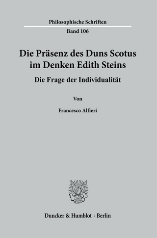Die Präsenz des Duns Scotus im Denken Edith Steins.