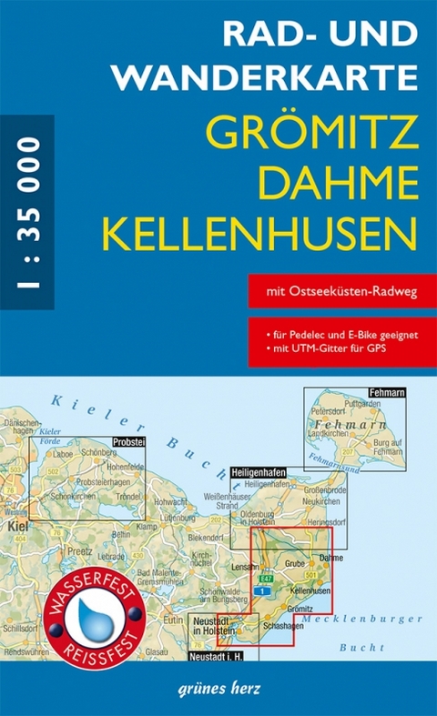 Rad- und Wanderkarte Gr&ouml;mitz, Dahme, Kellenhusen