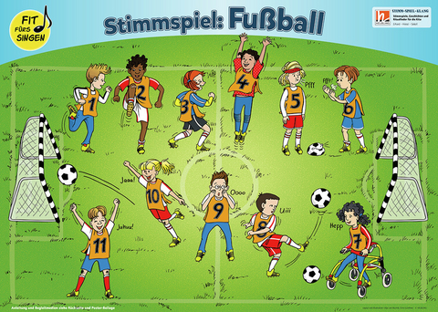 Stimmspielgeschichte: Fu&szlig;ball. Mitmach-Poster f&uuml;r die Kita - Amelie Erhard, Milena Hiessl, Lena Sokoll