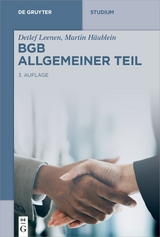 BGB Allgemeiner Teil - Detlef Leenen, Martin H&auml;ublein