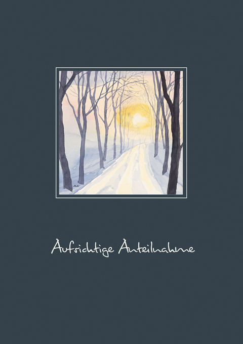 Reinhold Stecher Trauerkarte - 