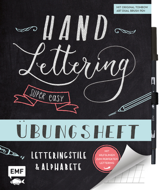 Handlettering – Super easy! Übungsheft mit original Tombow ABT Dual Brush Pen