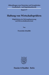 Haftung von Wirtschaftspr&uuml;fern. - Franziska Schaible